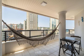 Apto vista mar c/ churrasq. em Itapema GBL601